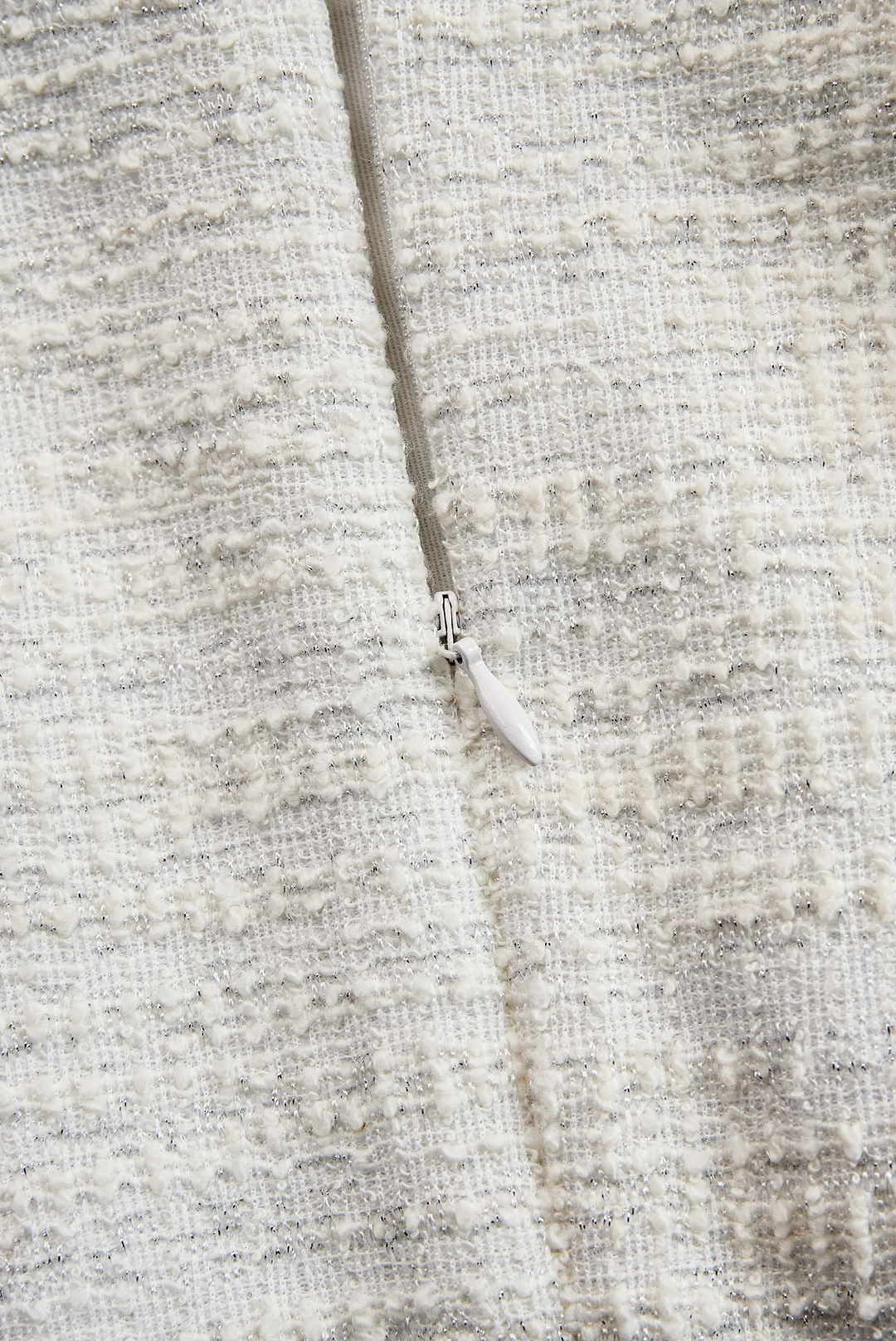 Rochie midi ivory cu franjuri