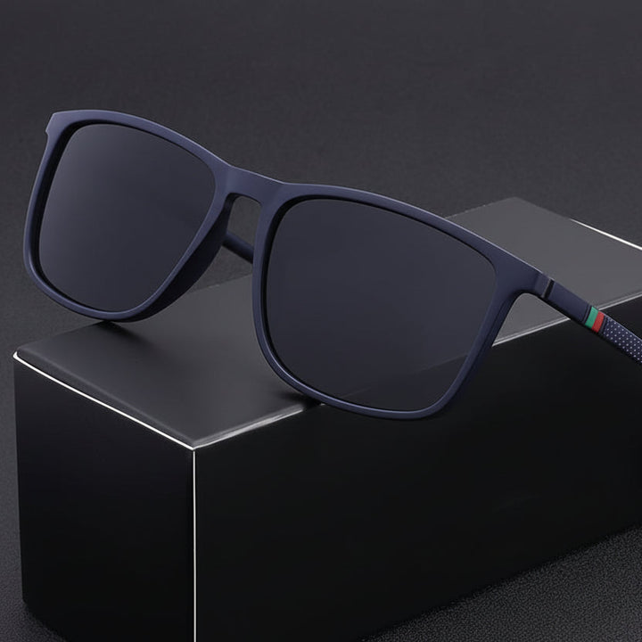 Rain™ | Classic Square Men’s Eyeglasses Lightweight Black Frame