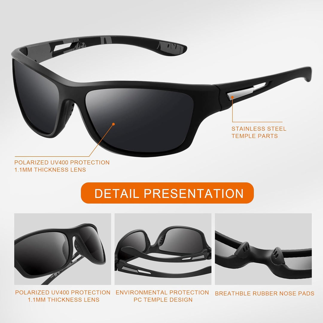 Suoso - Polarized Sports Sunglasses
