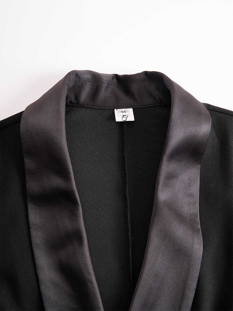 Rochie tip sacou midi, elegantă, de culoare neagră