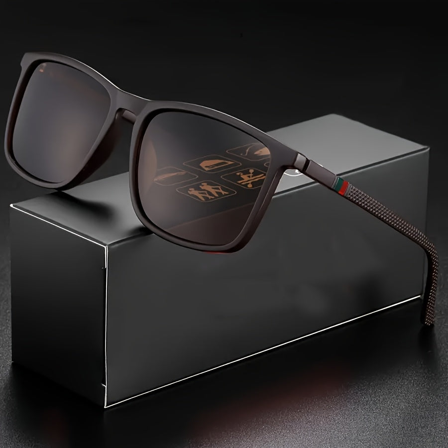 Rain™ | Classic Square Men’s Eyeglasses Lightweight Black Frame