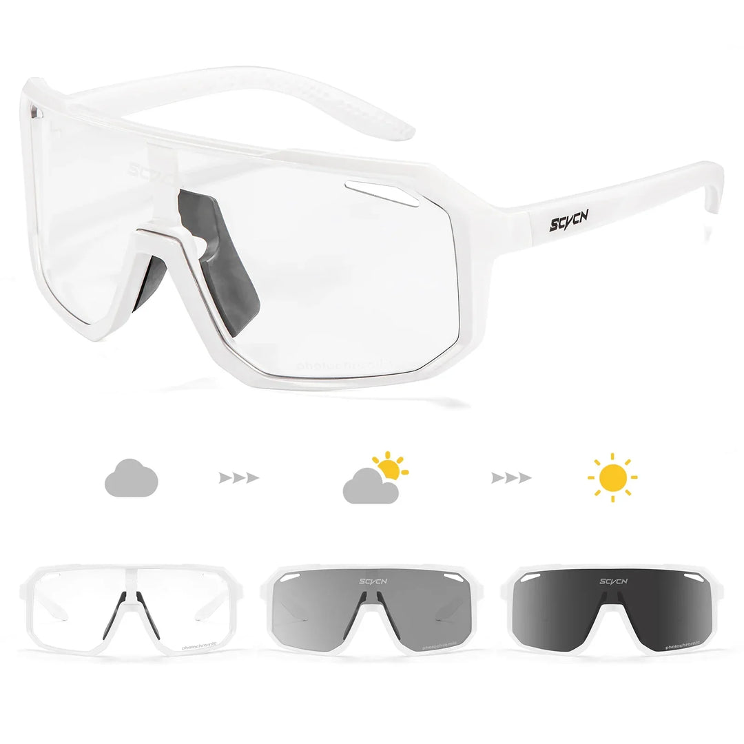 Ash™ | Photochromic Cycling Sunglasses UV400 Sport Glasses