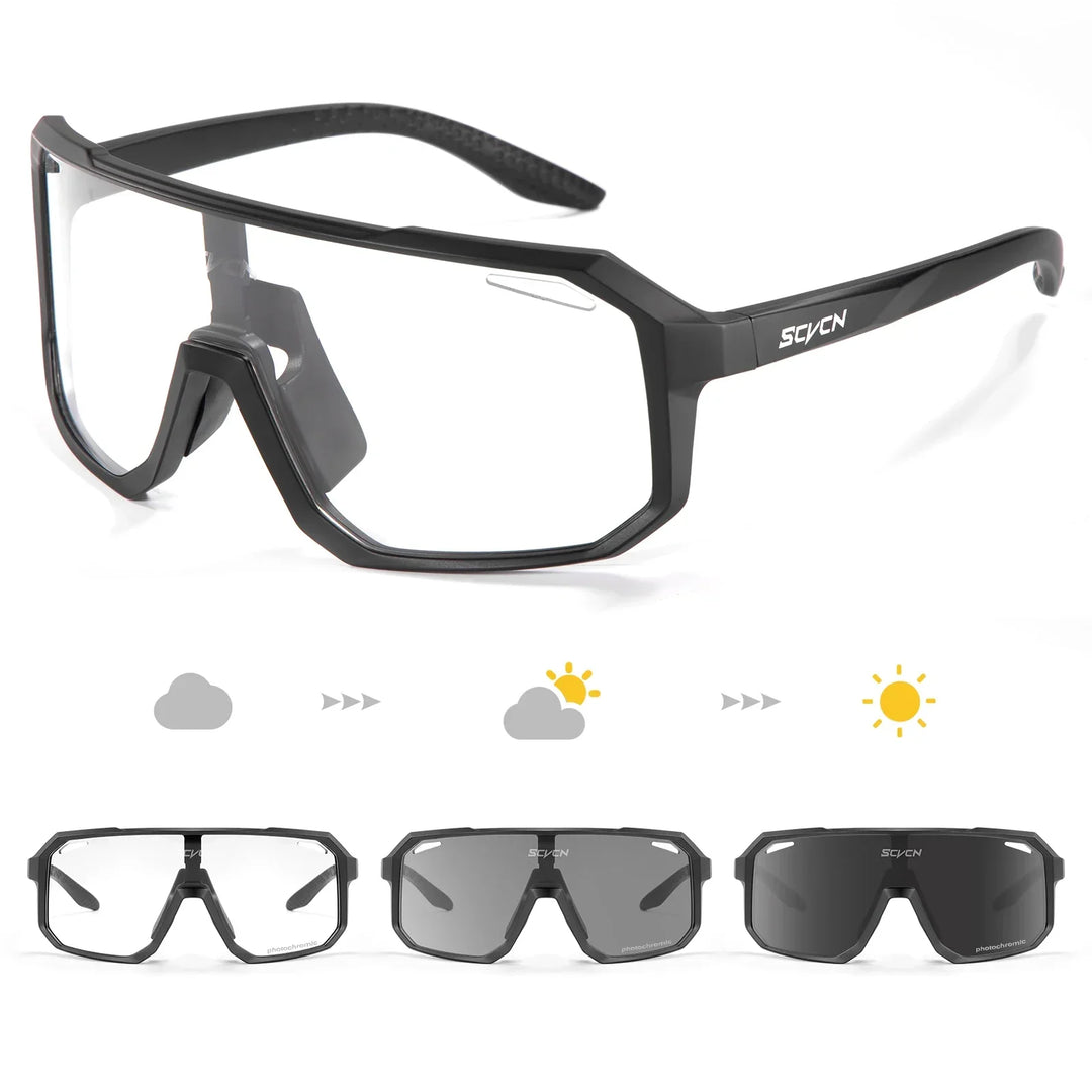 Ash™ | Photochromic Cycling Sunglasses UV400 Sport Glasses