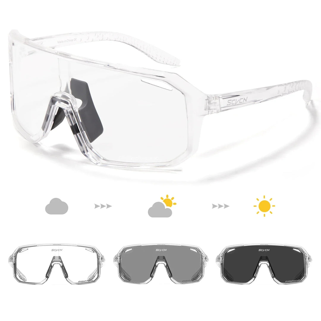 Ash™ | Photochromic Cycling Sunglasses UV400 Sport Glasses