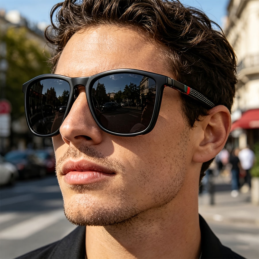 Rain™ | Classic Square Men’s Eyeglasses Lightweight Black Frame