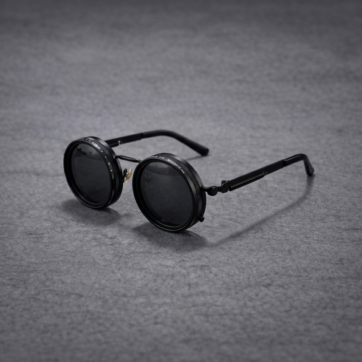 Crimson™ | Adjustable Black Sunglasses